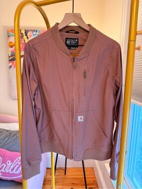 Carhartt Dusty Rose Relaxed-Fit Bomber Jacket